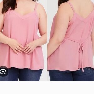 Torrid 2x Sophie Georgette Tie Back Swing Cami
